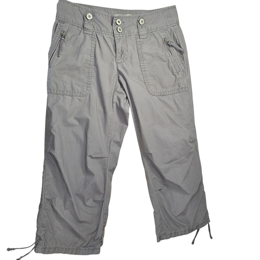 Vintage Y2k Low Rise Gray Capri Pants GAP Size 0